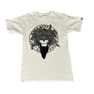 Crooks & Castles White and Black Graphic Tee